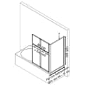 Schulte Badewannenfaltwand Smart Sicherheitsglas Mattschwarz Bild 3