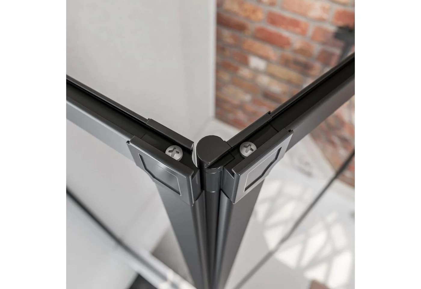 Schulte Badewannenfaltwand Smart Sicherheitsglas Mattschwarz - Bild 5