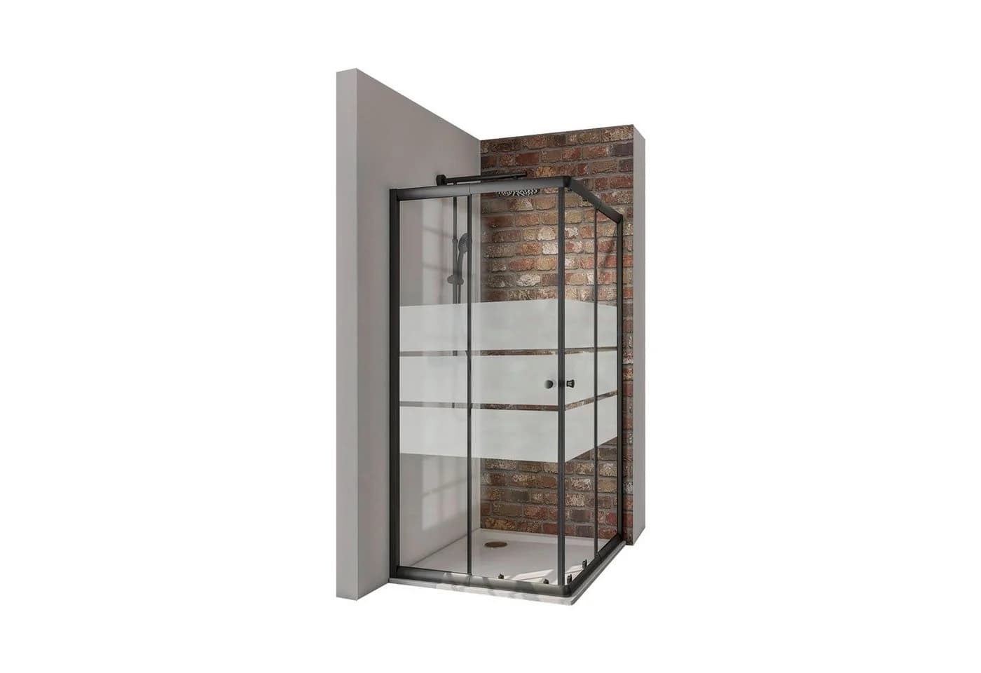 Schulte Eckdusche Sunny 4 mm Sicherheitsglas Schiebetüren Eckeinstieg - Bild 2
