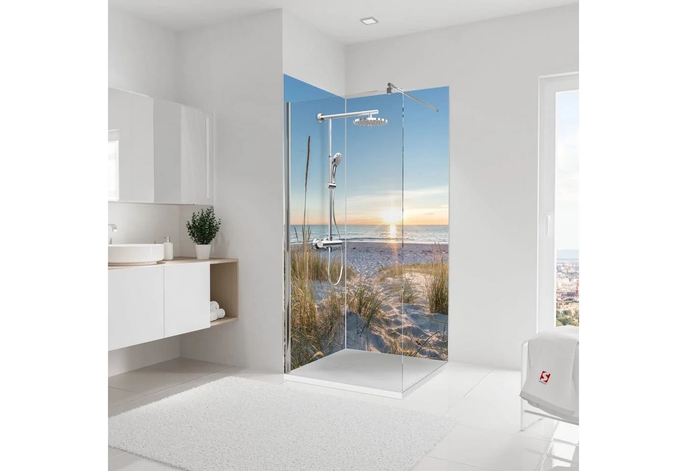 Schulte Duschrückwand Alu-Verbund Sonnenuntergang Düne DecoDesign - Bild 2
