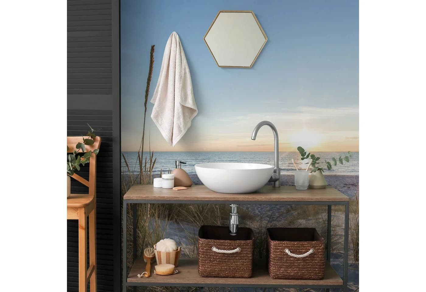 Schulte Duschrückwand Alu-Verbund Sonnenuntergang Düne DecoDesign - Bild 4