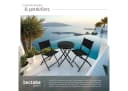 tectake Bistro-Set Klappbar für 2 Personen UV-beständig mit Glasplatte Bild 4