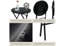 tectake Bistro-Set Klappbar für 2 Personen UV-beständig mit Glasplatte Bild 5