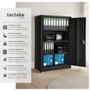 tectake Aktenschrank Büroschrank 140x90x40cm mit 4 Böden Bild 2