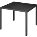 tectake Aluminium Gartentisch Holzoptik Modern Bild 1