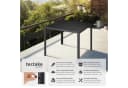 tectake Aluminium Gartentisch Holzoptik Modern Bild 2