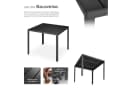 tectake Aluminium Gartentisch Holzoptik Modern Bild 4