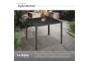 tectake Aluminium Gartentisch Holzoptik Modern Bild 5