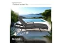 tectake Gartenliege Océane Schwarz 5-fach verstellbar Aluminium Polyrattan Bild 5
