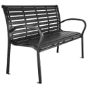 tectake Gartenbank Pino 3-Sitzer mit Stahlgestell Bild 1
