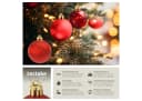 tectake Weihnachtskugeln 24er-Set Rot Bild 1