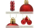 tectake Weihnachtskugeln 24er-Set Rot Bild 5