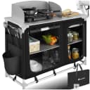 tectake Campingküche Luxus mit Aluminiumgestell und 4 Fächern Bild 1