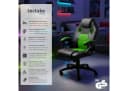 tectake Gaming-Stuhl Bürostuhl Schwarz/Grün mit Mesh-Einsätzen Bild 2