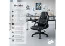tectake Gaming-Stuhl Bürostuhl Schwarz Racing-Design Bild 2