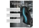tectake Gaming-Stuhl Bürostuhl Schwarz Racing-Design Bild 5