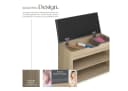 tectake Schuhschrank Schuhbank Jasmina mit Sitzpolster für 6 Paar Schuhe Bild 4