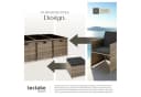 tectake Sitzgruppe New York 12-tlg. Aluminium Poly Rattan mit Glasplatte Bild 5
