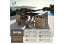 tectake Rattan-Sitzgruppe Bilbao 9-tlg. Natur Poly Rattan Bild 2