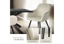 tectake Esszimmerstuhl Marilyn Set 6-tlg. Samtoptik Schwarz Bild 5