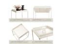 tectake Beistelltisch Cambridge Stapelbar Retro-Look Beige Bild 4