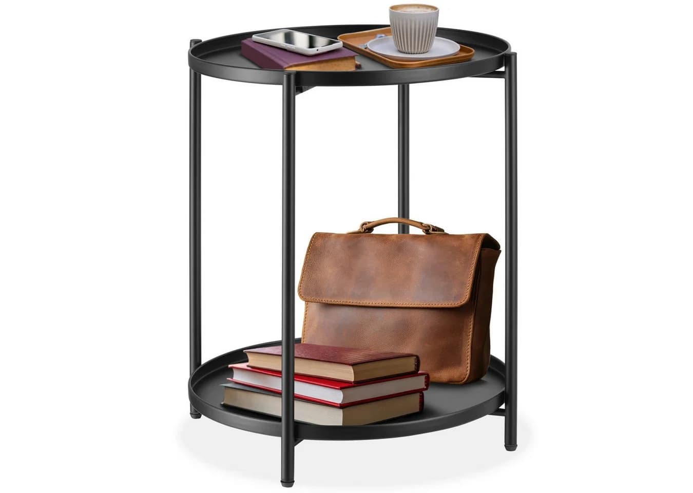 tectake Beistelltisch Oxford 45,5x45,5x53cm - Bild 2