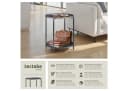 tectake® Beistelltisch Stahl Filigranes Gestell Bild 1