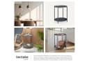tectake® Beistelltisch Stahl Filigranes Gestell Bild 5