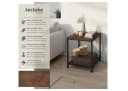 TecTake Beistelltisch Industrial Style mit Gitterablage Bild 1