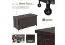 tectake Gartenbox Auflagenbox 270L Braun Polyrattan mit Rollen Bild 3