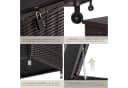 tectake Gartenbox Auflagenbox 270L Braun Polyrattan mit Rollen Bild 5