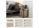 tectake® Beistellschrank Industrial Style 2 Ablagen Staufach Magnettür Einlegeboden Bild 1