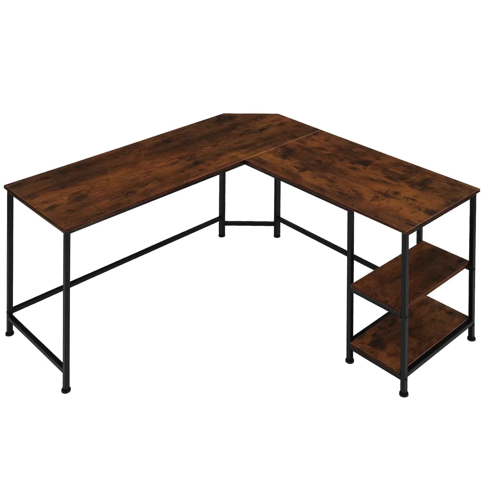 TecTake Schreibtisch Industrial Style Seitenregal