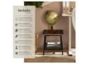 tectake Beistelltisch Bedford 1-St., 1 tlg. Kleiner Beistelltisch Industrie-Design Bild 1