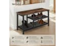 tectake Schuhregal Taunton Industrial Holz Dunkel Schwarz Bild 1