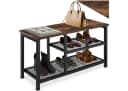 tectake Schuhregal Taunton Industrial Holz Dunkel Schwarz Bild 2