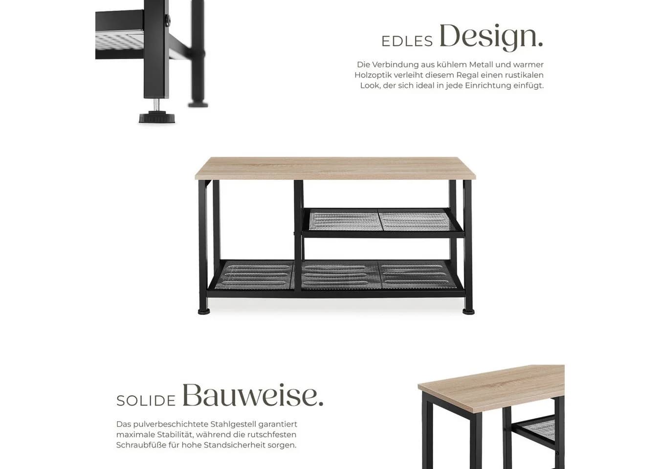 TecTake Schuhregal Industrial Style - Bild 3