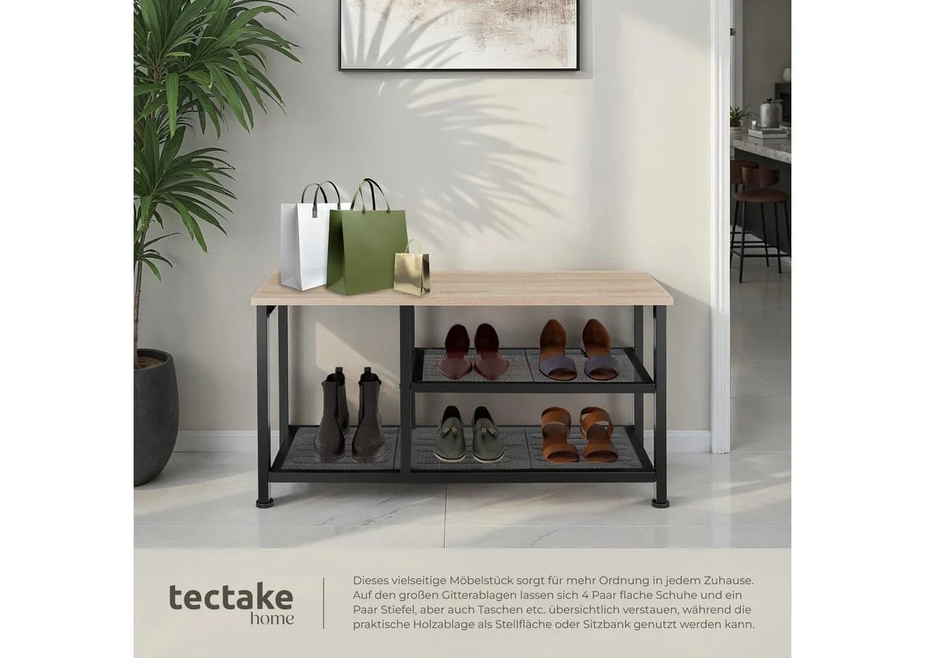 TecTake Schuhregal Industrial Style - Bild 4