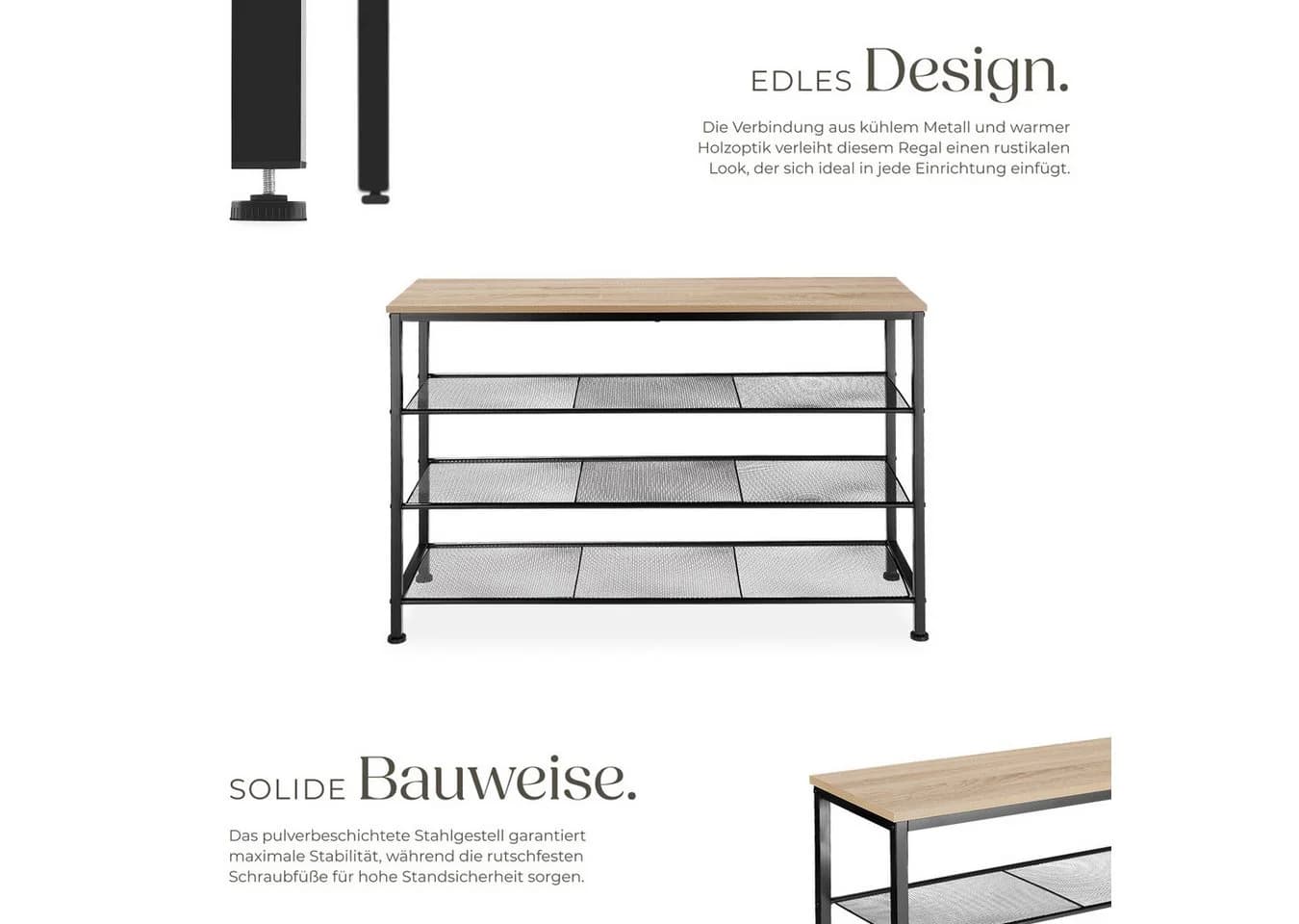 tectake Schuhregal Portsmouth Industrial Style - Bild 4