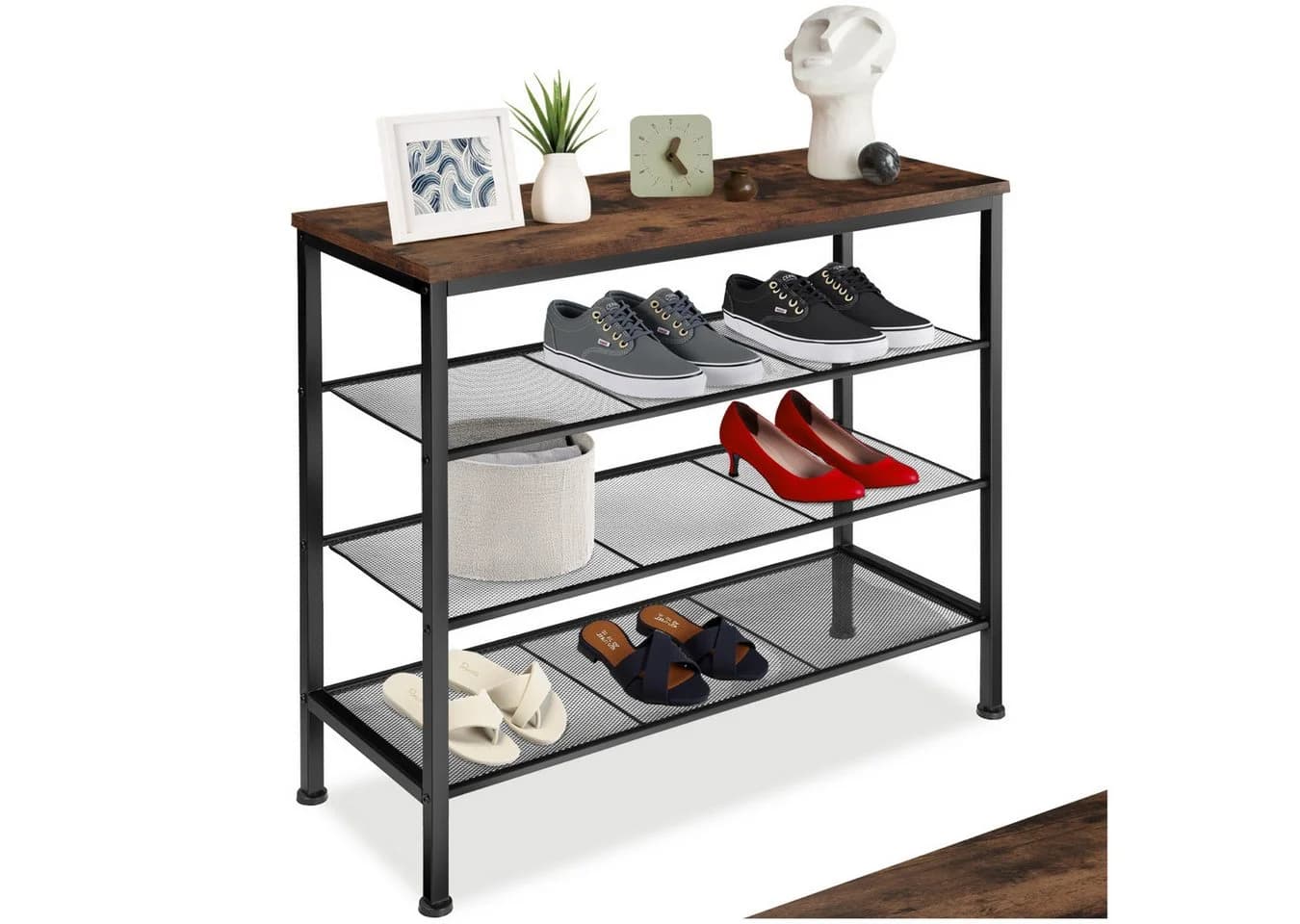 tectake® Schuhregal Industrial Style - Bild 3