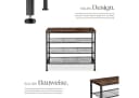 tectake® Schuhregal Industrial Style Bild 4
