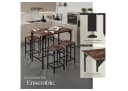 tectake® Bartisch-Set 5-teilig Industrial Style Bild 4