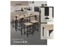 tectake Bartisch-Set 5-teilig Industrial Style Bild 4