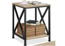 tectake Beistelltisch Carlton Industrie-Chic Braun/Schwarz Bild 2