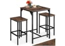 tectake Stehtisch Barset 3-tlg. Industrial Braun Bild 3