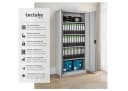 tectake Aktenschrank Blain Grau Stahl mit Schloss Bild 2