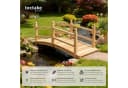 tectake Gartenbrücke aus Holz mit Geländer Bild 2