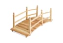 tectake Gartenbrücke aus Holz mit Geländer Bild 3