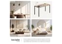 TECTAKE Schreibtisch Vanport Industrial Stil Holz Stahl Bild 5