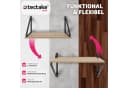 tectake Wandregal 2er Set Industrial Style Braun/Grau Bild 3
